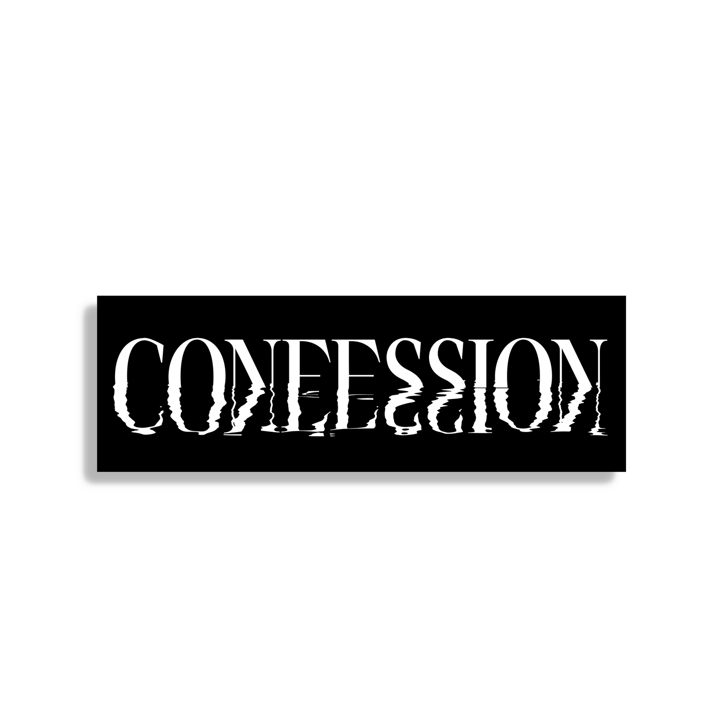 Confession Reflections Sticker